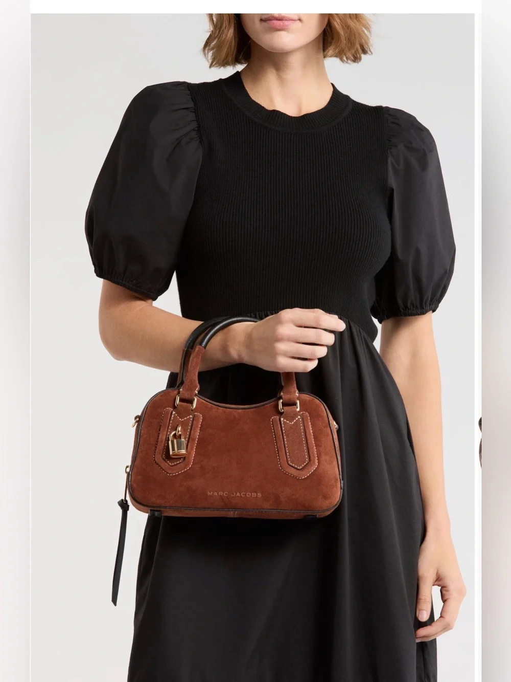 Marc Jacobs Brown Suede drifter Top-Handle satchel